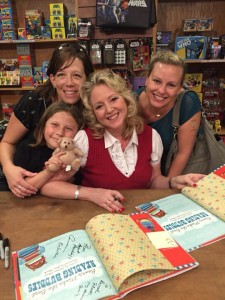 Supportive friends Bonnie Schoenberger, Ellie, me, and Marika Flatt